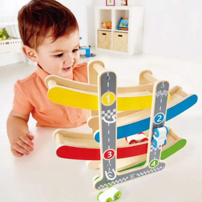 Circuito de madera Fast Flip Racetrack - Hape