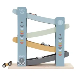 Circuito vertical de madera con 4 coches - Little Dutch