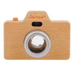 Cámara de fotos de madera con luz y sonido verde - Janod