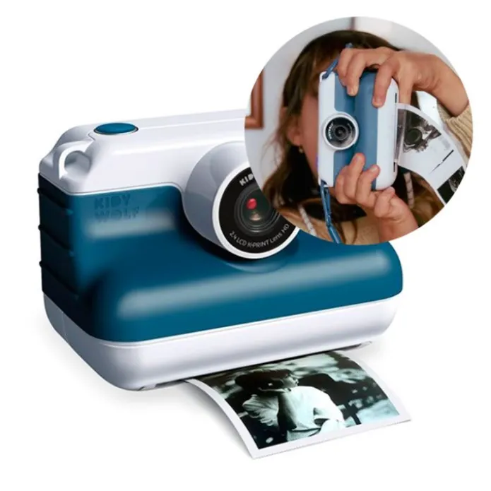 Cámara de fotos digital instantánea K-Print azul - Kidywolf