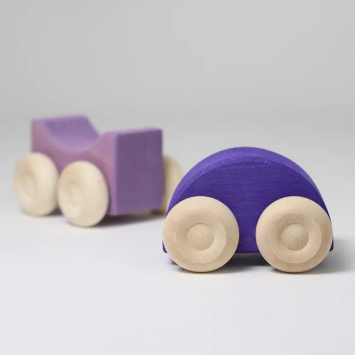 Coches de madera apilables púrpuras (2) - Grimm's