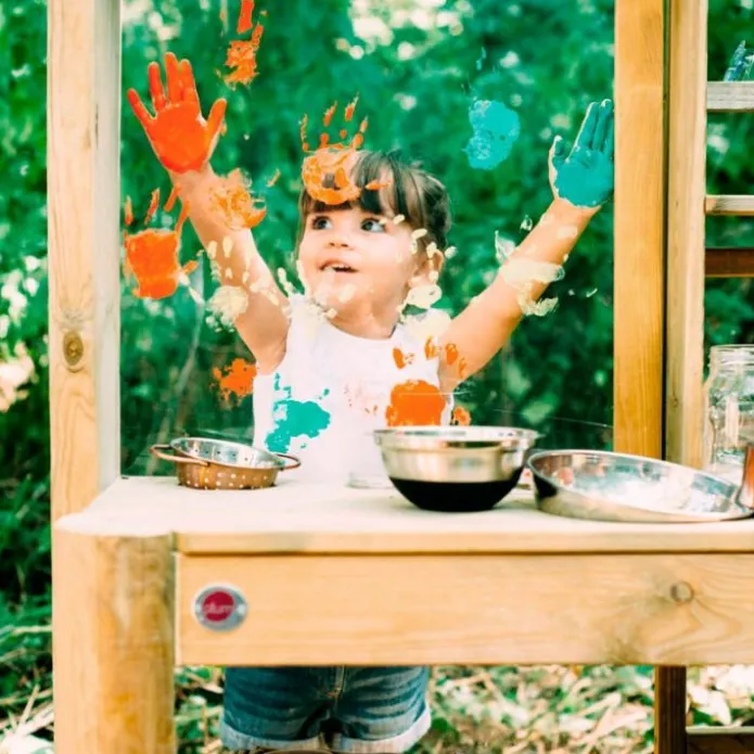 Cocinita de madera para exterior Discovery Mud Pie - Plum