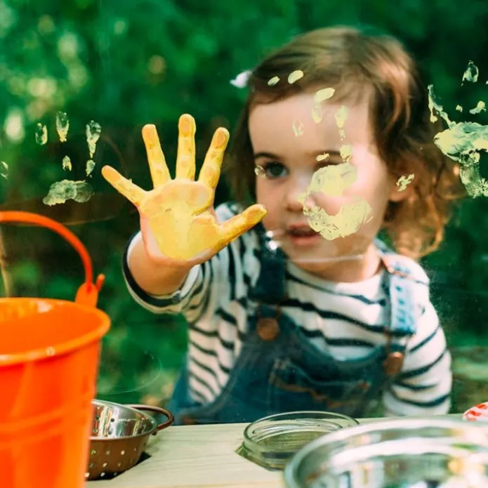Cocinita de madera para exterior Discovery Mud Pie - Plum
