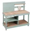 Cocinita de madera para exterior verde menta - Little Dutch