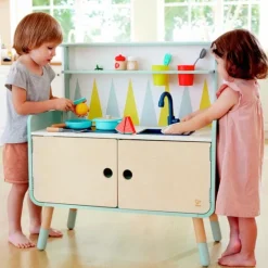 Cocinita de madera y mueble de almacenamiento 2 en 1 - Hape