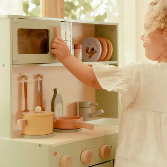 Cocinita menta de madera - Little Dutch