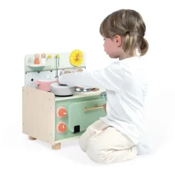 Cocinita vintage compacta de madera - Janod