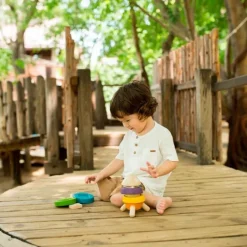 Cohete apilable de madera - PlanToys