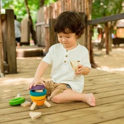 Cohete apilable de madera - PlanToys