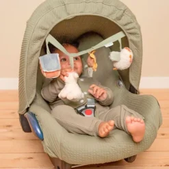 Colgante con actividades para cuna o carrito Pequeña granja - Little Dutch