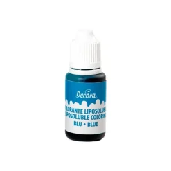 Colorante alimentario líquido liposoluble azul 15 g - Decora