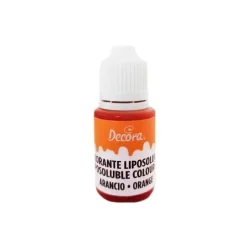 Colorante alimentario líquido liposoluble naranja 15 g - Decora