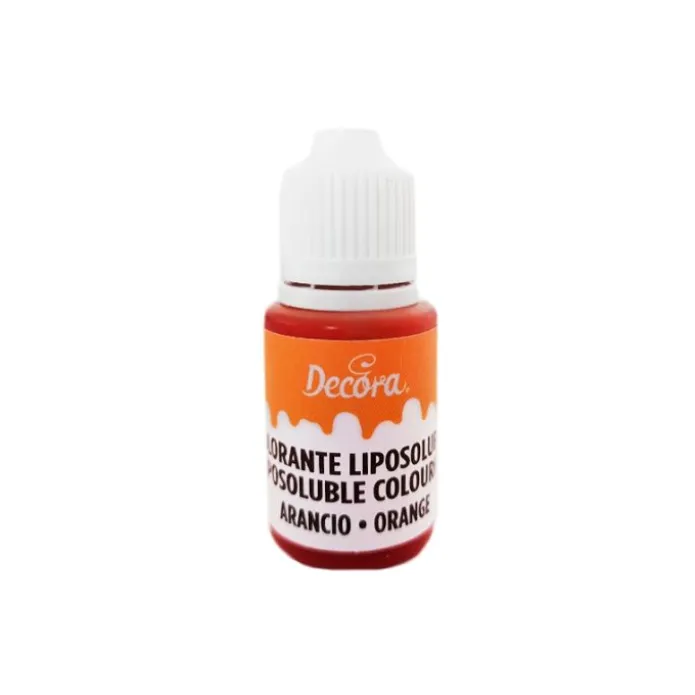 Colorante alimentario líquido liposoluble naranja 15 g - Decora