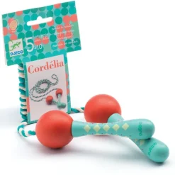 Comba Cordelia: cuerda de saltar con mangos de madera - Djeco