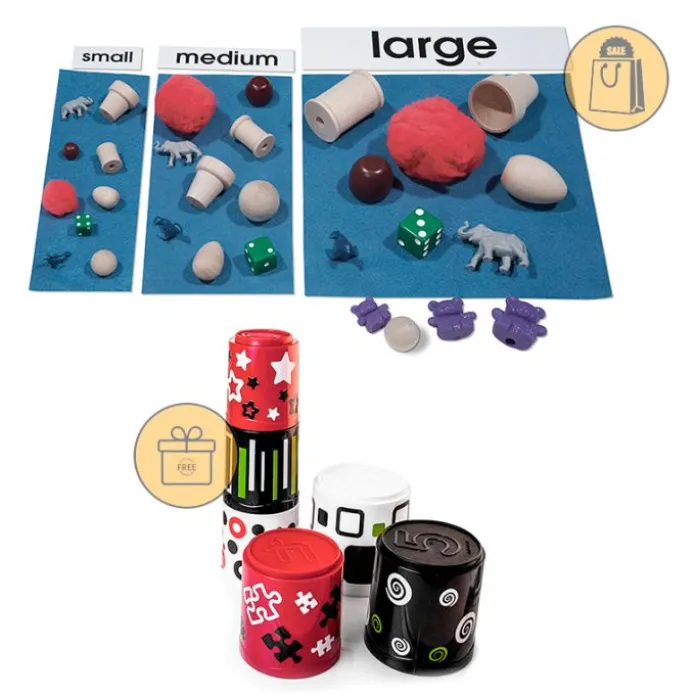 Conjunto para clasificar tamaños - Primary Concepts + REGALO apilables