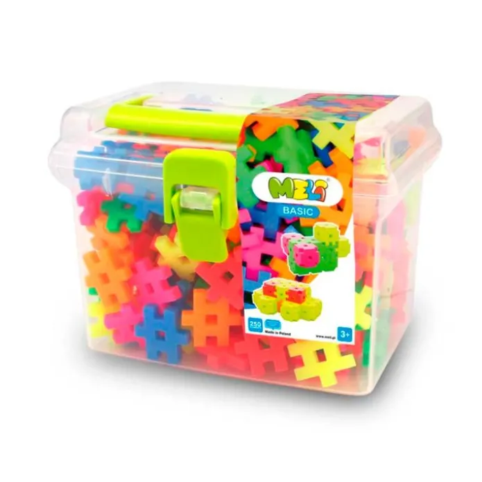 Construcción bloques Basic Travel Neón en caja 250 piezas - MELI