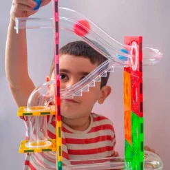 Construcción magnética circuito de bolas Tobogán Imanix 134 piezas - Braintoys