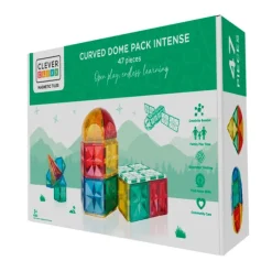Construcción magnética Curved Dome Pack Intense 47 piezas - Cleverclixx