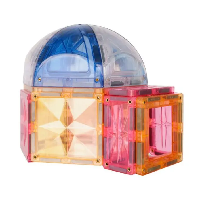Construcción magnética Curved Pack Pastel 34 piezas - Cleverclixx
