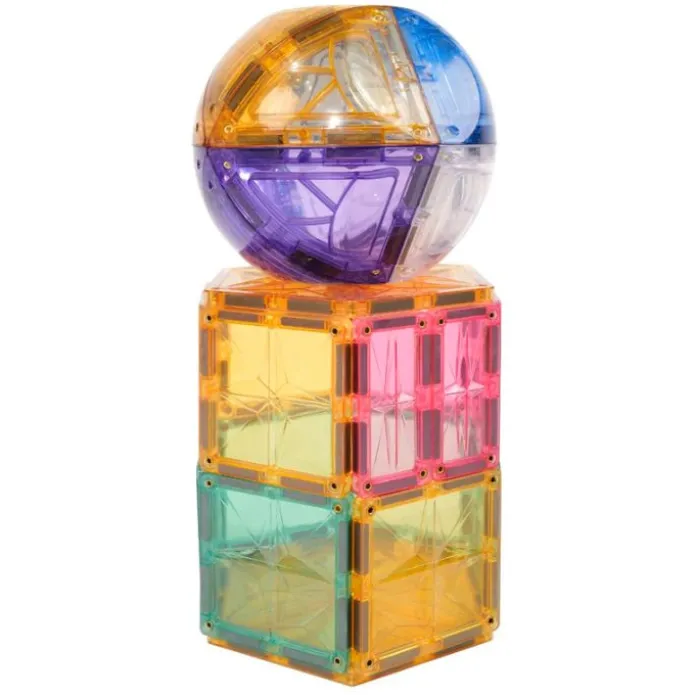 Construcción magnética Curved Pack Pastel 34 piezas - Cleverclixx