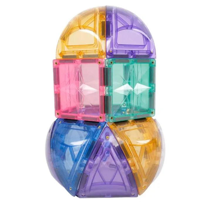 Construcción magnética Curved Pack Pastel 34 piezas - Cleverclixx