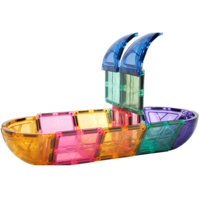 Construcción magnética Curved Pack Pastel 34 piezas - Cleverclixx