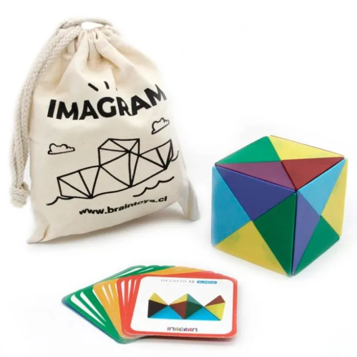 Construcción magnética Imagram 24 piezas - Braintoys