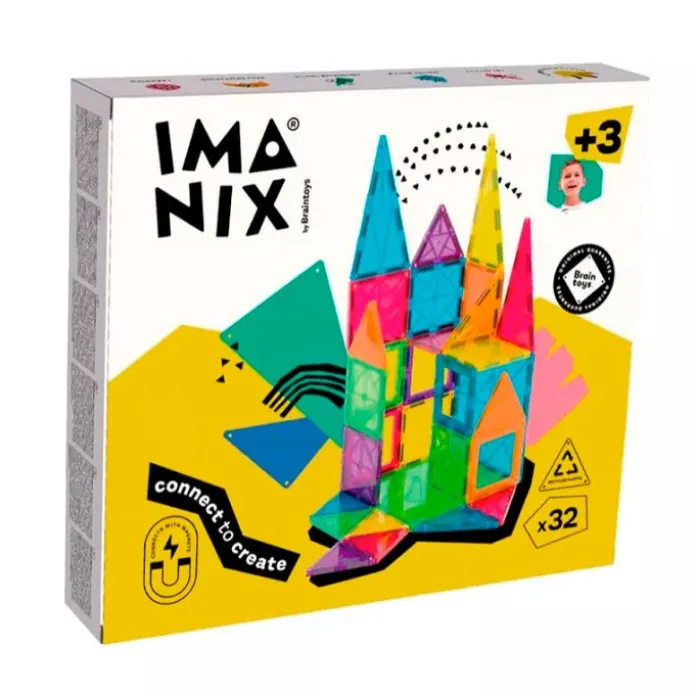 Construcción magnética Imanix 32 piezas - Braintoys