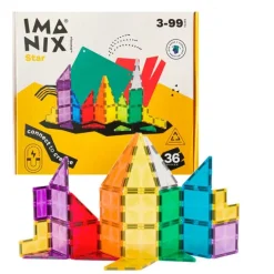 Construcción magnética Imanix Star 36 piezas - Braintoys