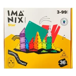 Construcción magnética Imanix Star 36 piezas - Braintoys