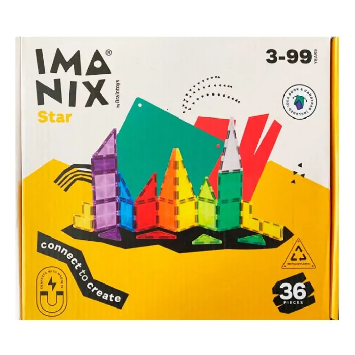 Construcción magnética Imanix Star 36 piezas - Braintoys