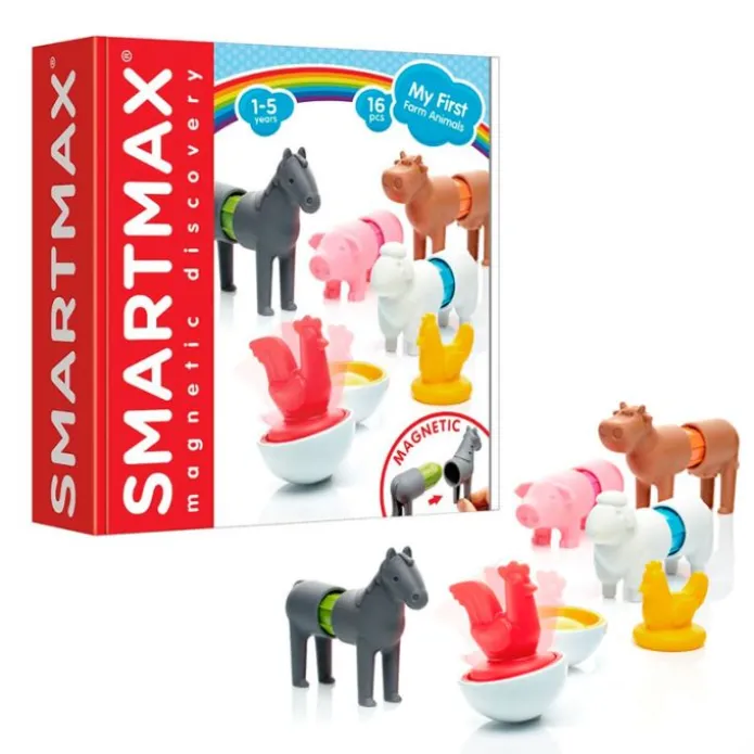 Construcción magnética My First Farm Animals 16 piezas - SmartMax