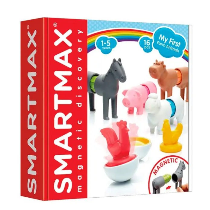 Construcción magnética My First Farm Animals 16 piezas - SmartMax