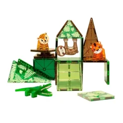 Construcción magnética 25 piezas Animales de la jungla - Magna-Tiles