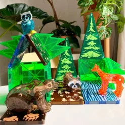 Construcción magnética 25 piezas Animales del bosque - Magna-Tiles
