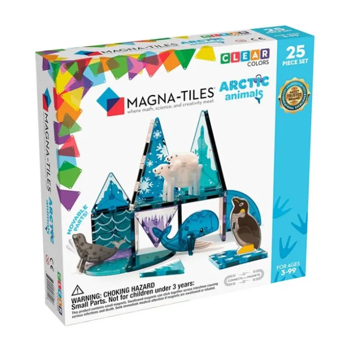 Construcción magnética 25 piezas Animales del ártico - Magna-Tiles