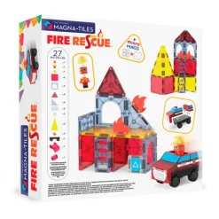 Construcción magnética 27 piezas Bomberos Fire Rescue - Magna-Tiles