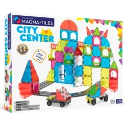 Construcción magnética 110 piezas Ciudad City Center - Magna-Tiles