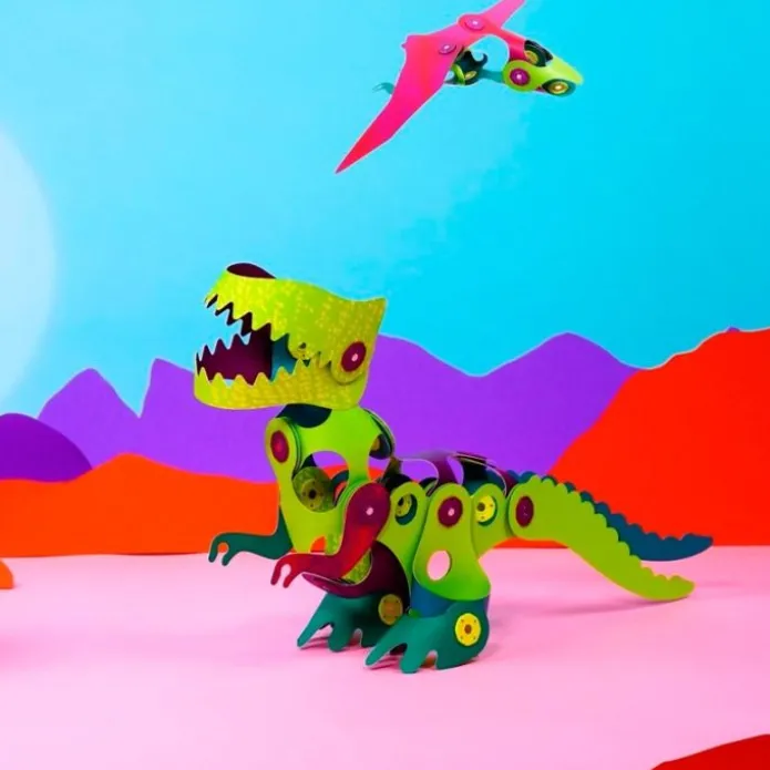 Construcción magnética 36 piezas Dino Adventure Pack - Clixo