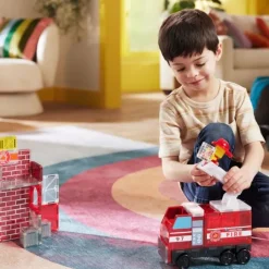 Construcción magnética 50 piezas Estación de bomberos Fire Station - Magna-Tiles