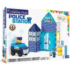Construcción magnética 35 piezas Estación de policía Police Station - Magna-Tiles