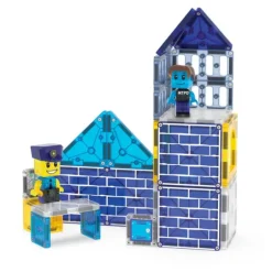 Construcción magnética 35 piezas Estación de policía Police Station - Magna-Tiles