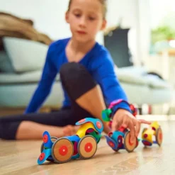 Construcción magnética 72 piezas flexibles Wheel Creator - Clixo