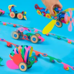Construcción magnética 72 piezas flexibles Wheel Creator - Clixo