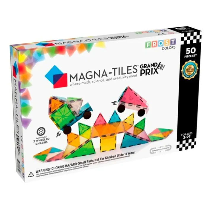 Construcción magnética 50 piezas Grand Prix - Magna-Tiles