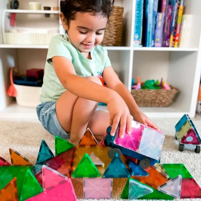 Construcción magnética 50 piezas Grand Prix - Magna-Tiles