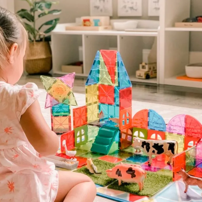 Construcción magnética 110 piezas Metrópolis - Magna-Tiles