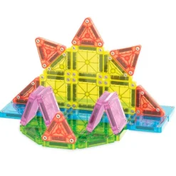 Construcción magnética 55 piezas MicroMags Travel en caja metálica - Magna-Tiles