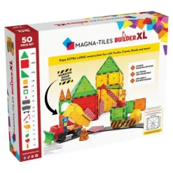 Construcción magnética 50 piezas Obras Builder XL - Magna-Tiles