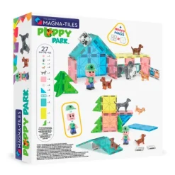 Construcción magnética 27 piezas Parque de cachorros Puppy Park - Magna-Tiles